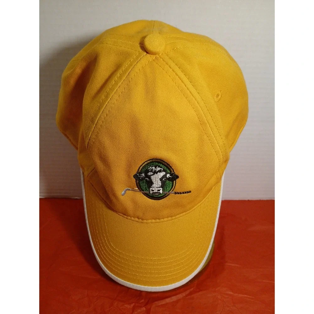 PAGE & TUTTLE Golf Hat‎  RN#20165 Orange  Adjustable Strap 100% Cotton